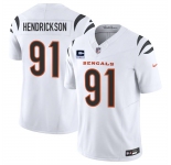 Men's Cincinnati Bengals #91 Trey Hendrickson White 2025 F.U.S.E. With 1-Star C Patch Vapor Untouchable Limited Stitched Football Jersey