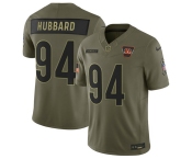 Men's Cincinnati Bengals #94 Sam Hubbard Olive 2025 Salute to Service Limited Football Stitched Jersey
