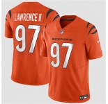 Men's Cincinnati Bengals #97 Dexter Lawrence II Orange 2026 F.U.S.E. Vapor Untouchable Limited Football Stitched Jersey
