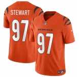 Men's Cincinnati Bengals #97 Shemar Stewart Orange 2025 Draft F.U.S.E. Vapor Untouchable Limited Football Stitched Jersey