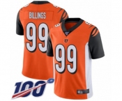 Men's Cincinnati Bengals #99 Andrew Billings Orange Alternate Vapor Untouchable Limited Player 100th Season Football Jersey