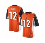 Men's Nike Cincinnati Bengals #12 Mohamed Sanu Limited Orange Alternate NFL Jersey