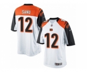 Men's Nike Cincinnati Bengals #12 Mohamed Sanu Limited White NFL Jersey