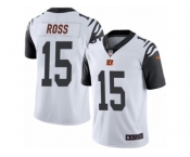 Men's Nike Cincinnati Bengals #15 John Ross Limited White Rush NFL Jersey