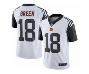 Men's Nike Cincinnati Bengals #18 A.J. Green Limited White Rush NFL Jersey