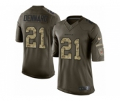 Men's Nike Cincinnati Bengals #21 Darqueze Dennard Limited Green Salute to Service NFL Jersey