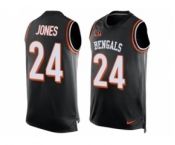 Men's Nike Cincinnati Bengals #24 Adam Jones Limited Black Player Name & Number Tank Top NFL Jersey