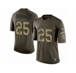 Men's Nike Cincinnati Bengals #25 Giovani Bernard Limited Green Salute to Service NFL Jersey