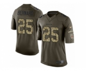 Men's Nike Cincinnati Bengals #25 Giovani Bernard Limited Green Salute to Service NFL Jersey