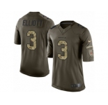 Men's Nike Cincinnati Bengals #3 Jake Elliott Limited Green Salute to Service NFL Jersey