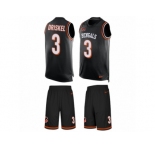 Men's Nike Cincinnati Bengals #3 Jeff Driskel Limited Black Tank Top Suit NFL Jersey