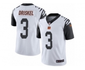 Men's Nike Cincinnati Bengals #3 Jeff Driskel Limited White Rush NFL Jersey