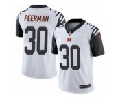 Men's Nike Cincinnati Bengals #30 Cedric Peerman Limited White Rush NFL Jersey