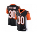 Men's Nike Cincinnati Bengals #30 Cedric Peerman Vapor Untouchable Limited Black Team Color NFL Jersey