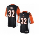 Men's Nike Cincinnati Bengals #32 Jeremy Hill Limited Black Team Color NFL Jersey