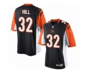 Men's Nike Cincinnati Bengals #32 Jeremy Hill Limited Black Team Color NFL Jersey