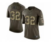 Men's Nike Cincinnati Bengals #32 Jeremy Hill Limited Green Salute to Service NFL Jersey
