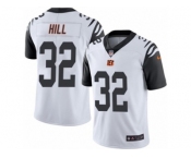 Men's Nike Cincinnati Bengals #32 Jeremy Hill Limited White Rush NFL Jersey