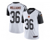 Men's Nike Cincinnati Bengals #36 Shawn Williams Limited White Rush NFL Jersey