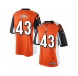 Men's Nike Cincinnati Bengals #43 George Iloka Limited Orange Alternate NFL Jersey