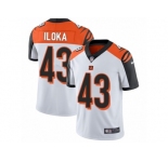 Men's Nike Cincinnati Bengals #43 George Iloka Vapor Untouchable Limited White NFL Jersey