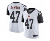 Men's Nike Cincinnati Bengals #47 Paul Dawson Limited White Rush NFL Jersey