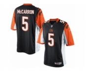 Men's Nike Cincinnati Bengals #5 AJ McCarron Limited Black Team Color NFL Jersey