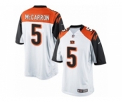 Men's Nike Cincinnati Bengals #5 AJ McCarron Limited White NFL Jersey