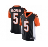 Men's Nike Cincinnati Bengals #5 AJ McCarron Vapor Untouchable Limited Black Team Color NFL Jersey