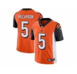 Men's Nike Cincinnati Bengals #5 AJ McCarron Vapor Untouchable Limited Orange Alternate NFL Jersey