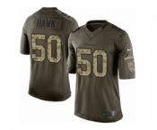 Men's Nike Cincinnati Bengals #50 A.J. Hawk Limited Green Salute to Service NFL Jersey