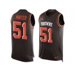 Men's Nike Cincinnati Bengals #51 Kevin Minter Limited Black Player Name & Number Tank Top NFL Jersey