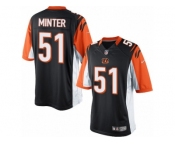Men's Nike Cincinnati Bengals #51 Kevin Minter Limited Black Team Color NFL Jersey