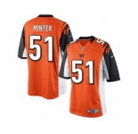 Men's Nike Cincinnati Bengals #51 Kevin Minter Limited Orange Alternate NFL Jersey