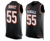 Men's Nike Cincinnati Bengals #55 Vontaze Burfict Limited Black Player Name & Number Tank Top NFL Jersey