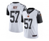 Men's Nike Cincinnati Bengals #57 Vincent Rey Limited White Rush NFL Jersey