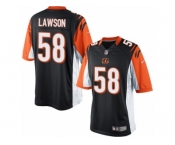 Men's Nike Cincinnati Bengals #58 Carl Lawson Limited Black Team Color NFL Jersey