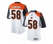 Men's Nike Cincinnati Bengals #58 Carl Lawson Limited White NFL Jersey