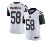 Men's Nike Cincinnati Bengals #58 Rey Maualuga Limited White Rush NFL Jersey