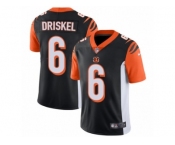 Men's Nike Cincinnati Bengals #6 Jeff Driskel Vapor Untouchable Limited Black Team Color NFL Jersey