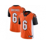 Men's Nike Cincinnati Bengals #6 Jeff Driskel Vapor Untouchable Limited Orange Alternate NFL Jersey