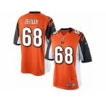 Men's Nike Cincinnati Bengals #68 Kevin Zeitler Limited Orange Alternate NFL Jersey