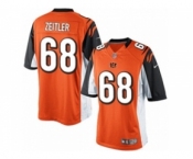 Men's Nike Cincinnati Bengals #68 Kevin Zeitler Limited Orange Alternate NFL Jersey