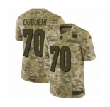 Men's Nike Cincinnati Bengals #70 Cedric Ogbuehi Limited Camo 2018 Salute to Service NFL Jersey