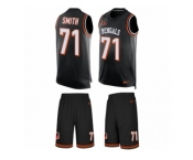 Men's Nike Cincinnati Bengals #71 Andre Smith Limited Black Tank Top Suit NFL Jersey