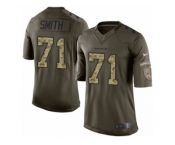 Men's Nike Cincinnati Bengals #71 Andre Smith Limited Green Salute to Service NFL Jersey