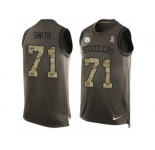 Men's Nike Cincinnati Bengals #71 Andre Smith Limited Green Salute to Service Tank Top NFL Jersey
