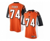 Men's Nike Cincinnati Bengals #74 Jake Fisher Limited Orange Alternate NFL Jersey