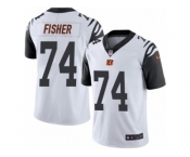 Men's Nike Cincinnati Bengals #74 Jake Fisher Limited White Rush NFL Jersey