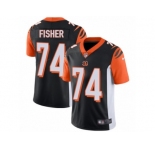 Men's Nike Cincinnati Bengals #74 Jake Fisher Vapor Untouchable Limited Black Team Color NFL Jersey